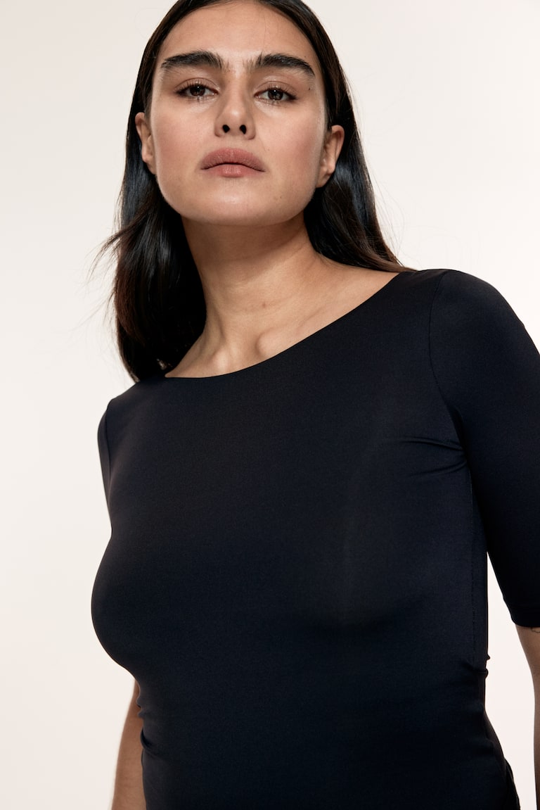 H&M Shirt mit Ballerina-Ausschnitt Black Friday Preise