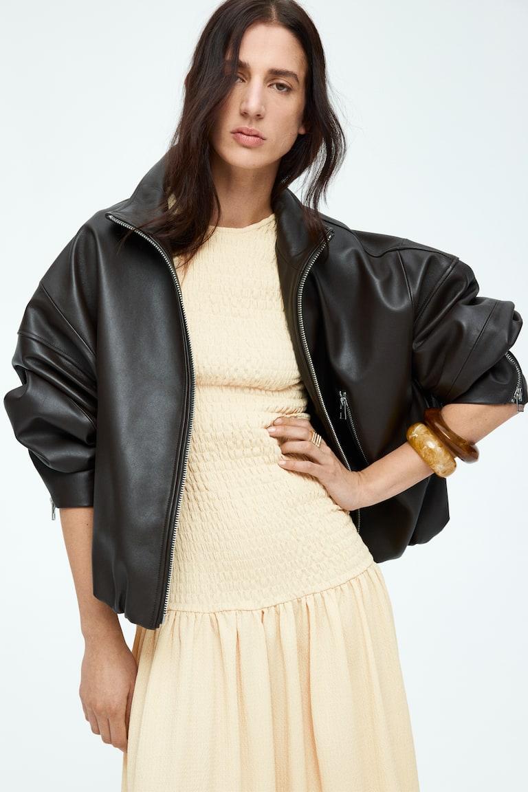 H&M Gesmoktes Jerseykleid Flash Sale