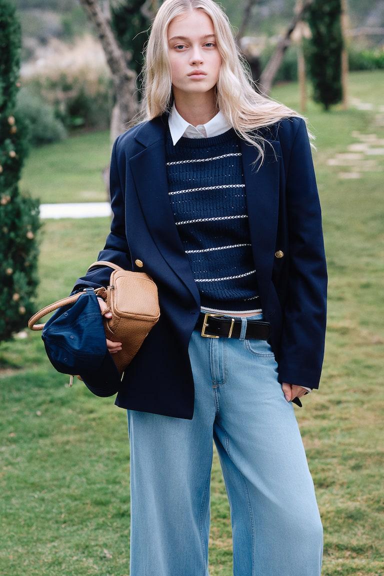 H&M Baggy Wide Low Jeans Vierteljährliche Förderung