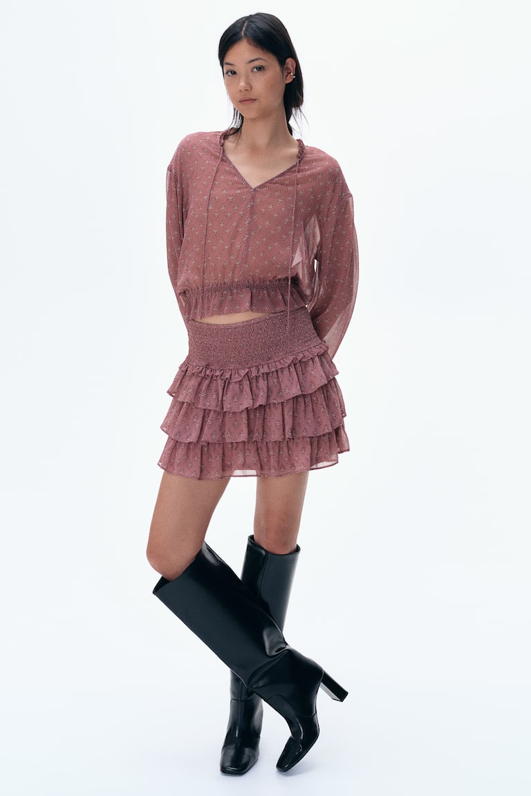 H&M Minirock mit Stufen Speichern exportieren