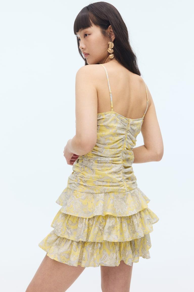 H&M Trägerkleid mit Stufenrock Im Verkauf
