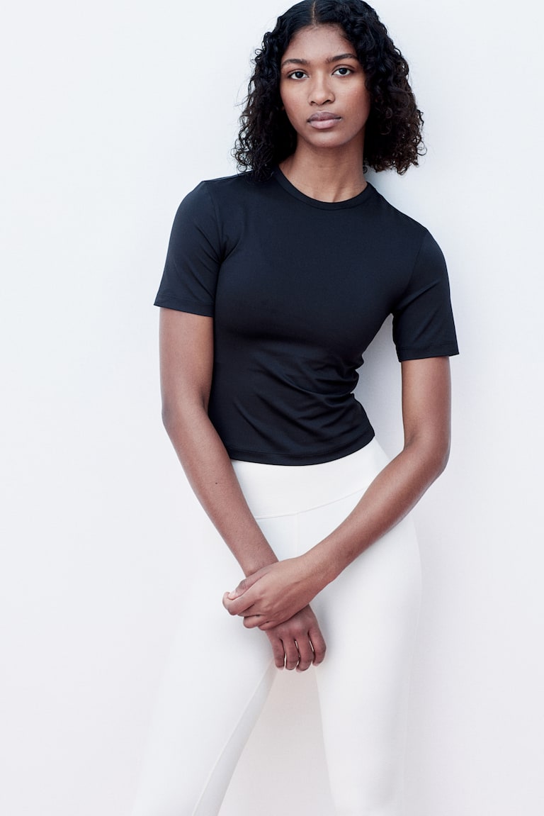 H&M Cropped Sportshirt mit DryMove™ Sonderangebote