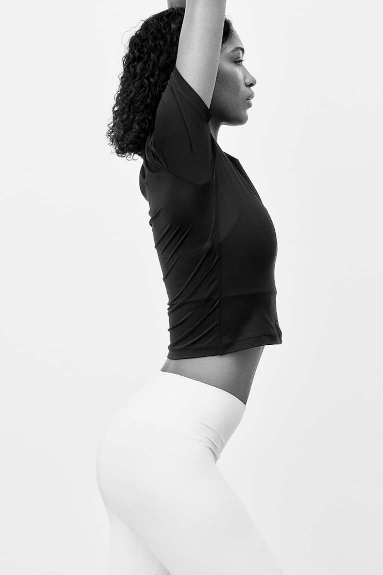 H&M Cropped Sportshirt mit DryMove™ Sonderangebote