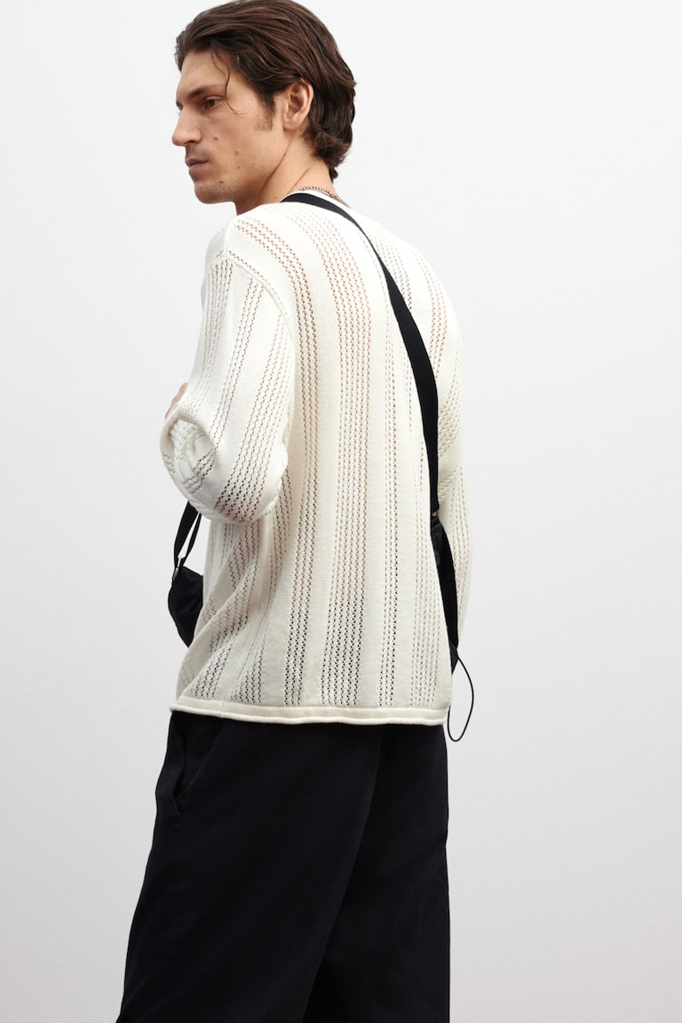 H&M Pullover aus Pointellestrick in Regular Fit Rabatt