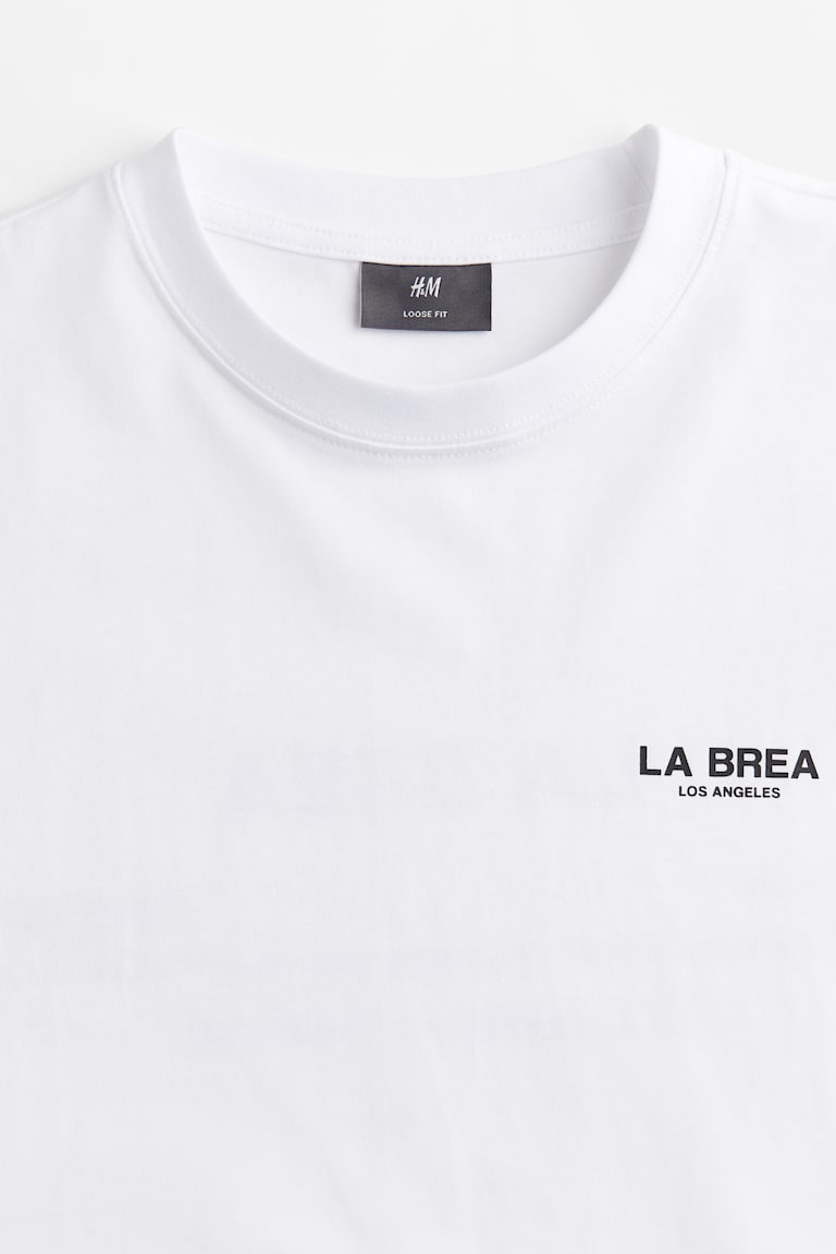 H&M Bedrucktes T-Shirt in Loose Fit Versandkostenfrei