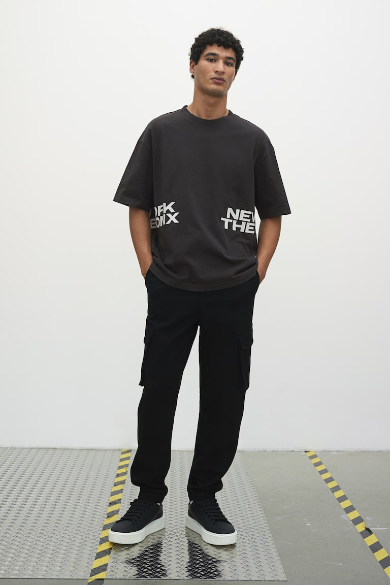 H&M Ausgewaschenes T-Shirt in Loose Fit Online Shopping