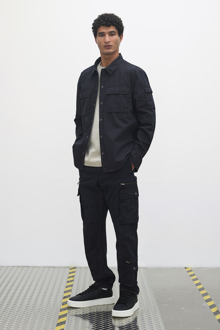 H&M Utility-Overshirt in Regular Fit Weihnachtsangebot