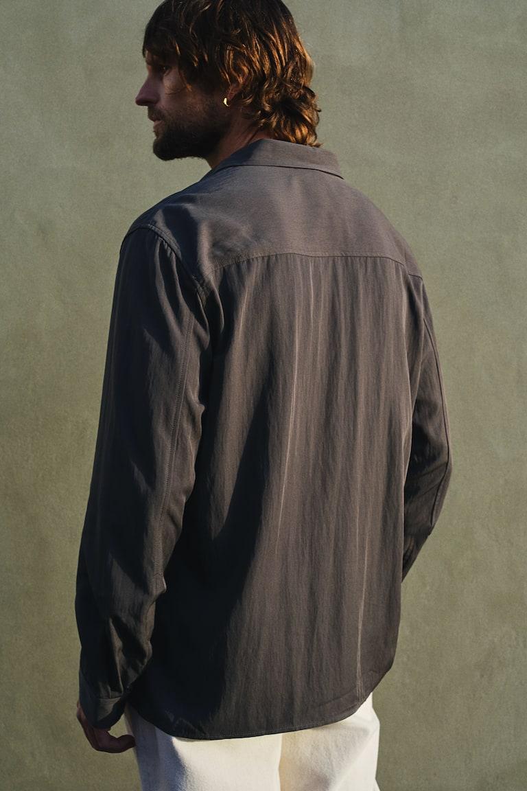 H&M Satinhemd in Loose Fit Bis zu 50% Rabatt