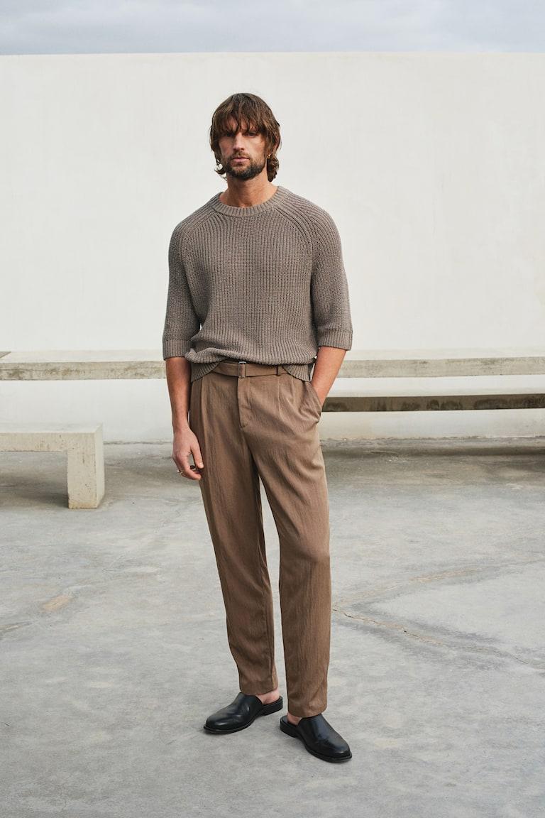 H&M Kurzarm-Pullover in Regular Fit Bis zu 65% Rabatt