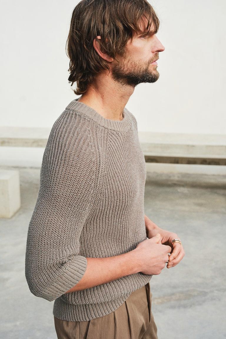 H&M Kurzarm-Pullover in Regular Fit Bis zu 65% Rabatt