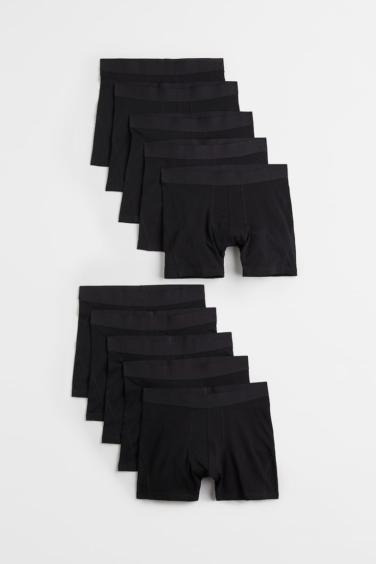 H&M 10er-Pack Halblange Trunks mit Lycra® Preisnachlass