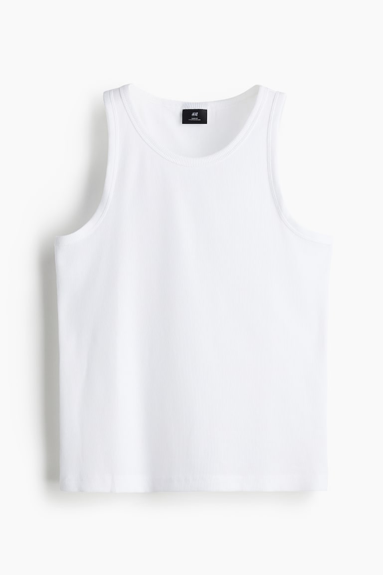 H&M Geripptes Tanktop in Slim Fit Bestseller