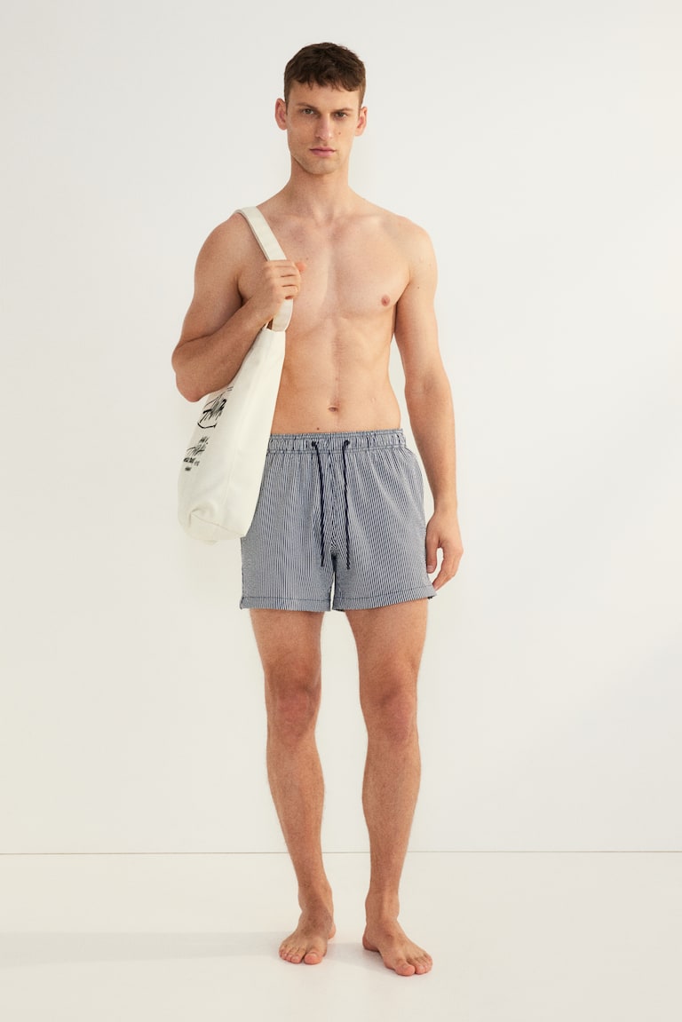 H&M Badeshorts aus Seersucker Neueste Stile