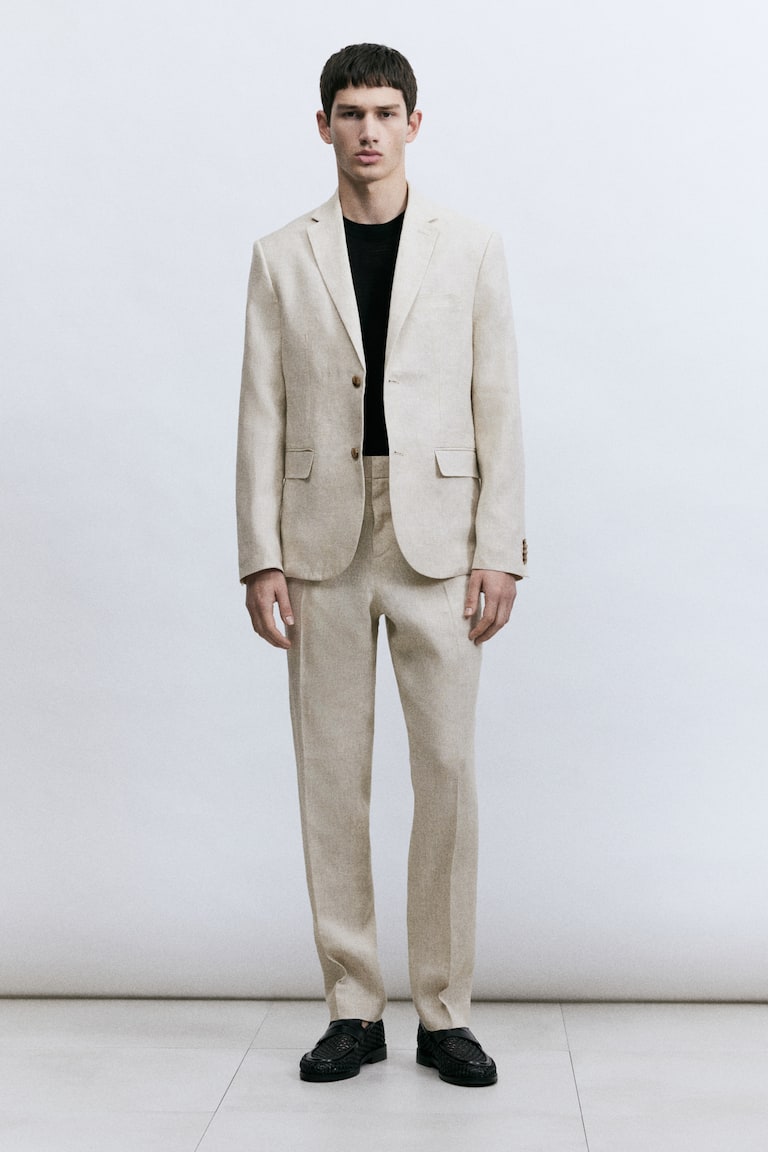 H&M Leinensakko in Slim Fit Zeitbegrenzte Promotion