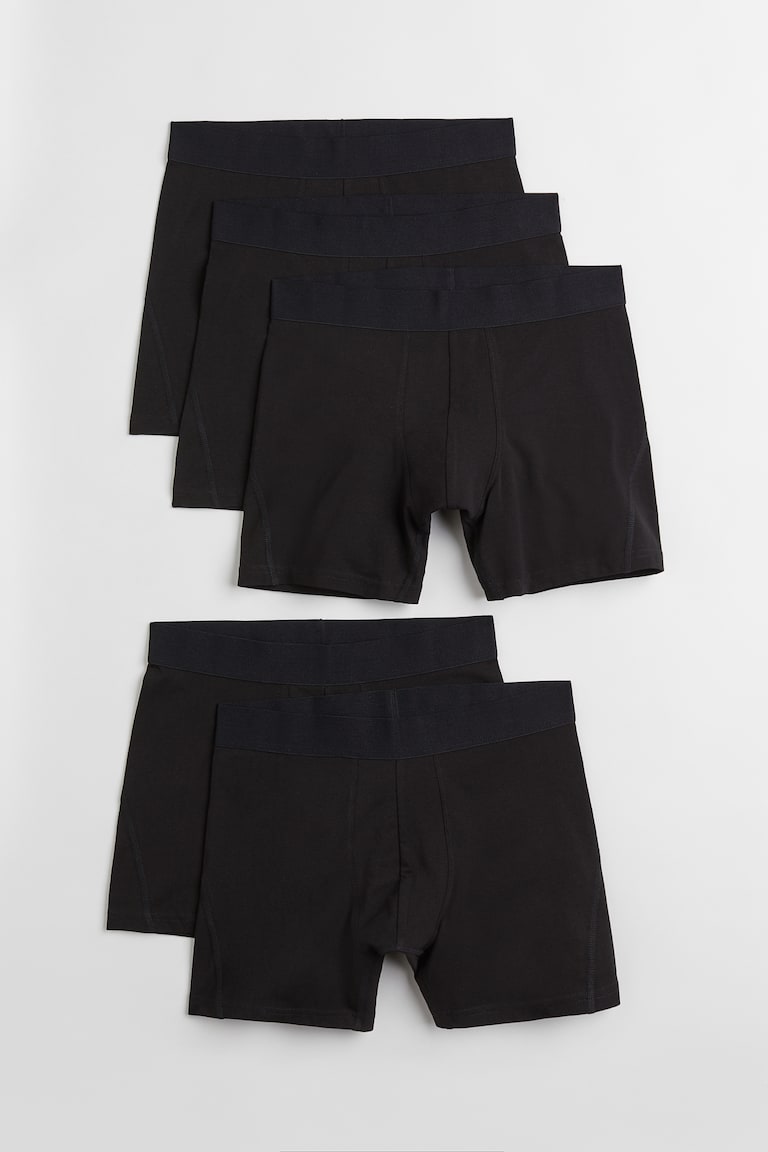 H&M 5er-Pack Halblange Trunks mit Lycra® Vierteljährliche Förderung