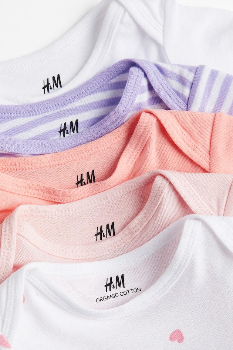 H&M 5er-Pack Baumwollbodys Sonderangebote