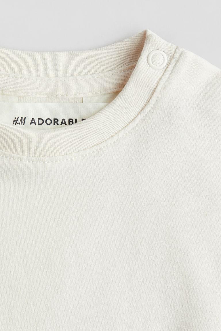 H&M T-Shirt aus Pima-Baumwolle in Loose Fit Bis zu 65% Rabatt