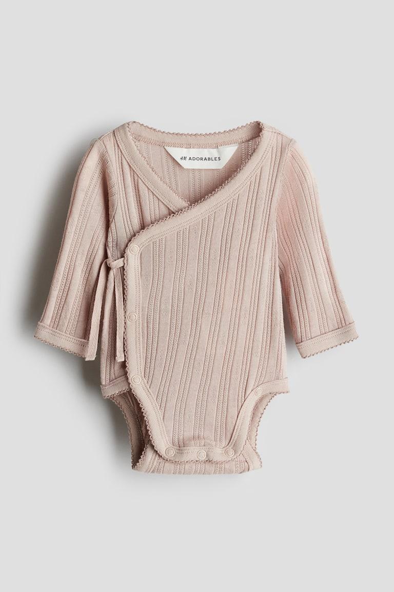 H&M Jerseybody mit Pointellemuster Begrenzt auf 3 Tage