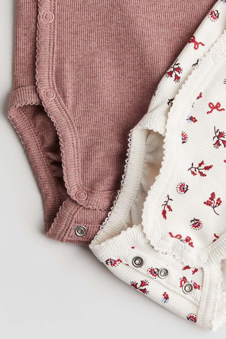 H&M 2er-Pack Bodys mit Mitwachsfunktion Outlet
