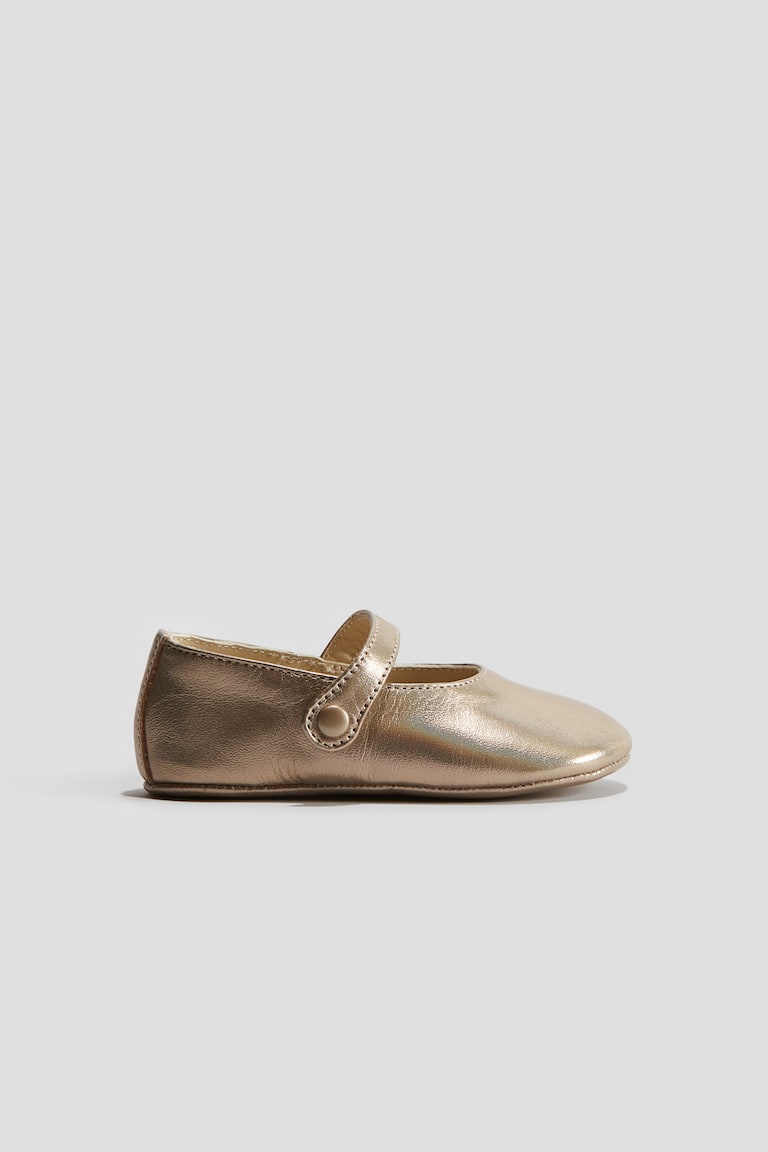H&M Ballerinas aus Leder mit weicher Sohle im Angebot