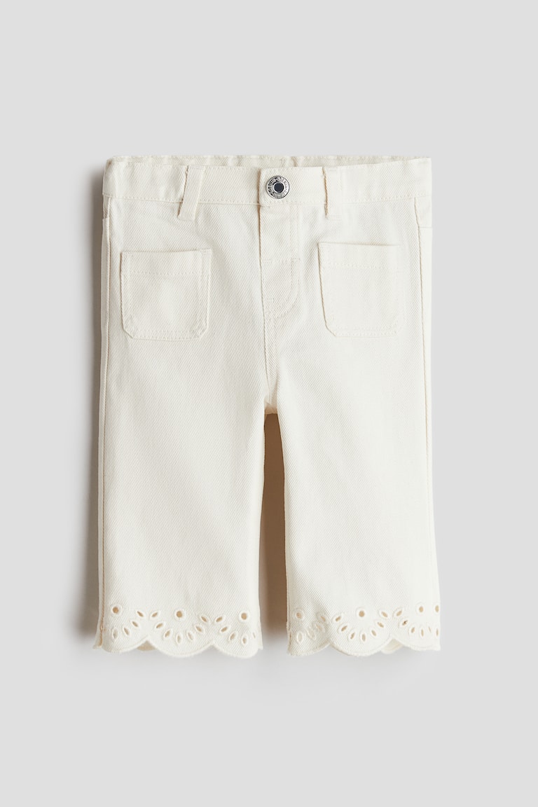 H&M Ausgestellte Hose aus Baumwolltwill Preisnachlass
