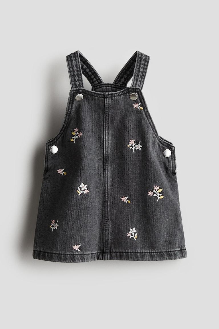 H&M Latzkleid aus Denim