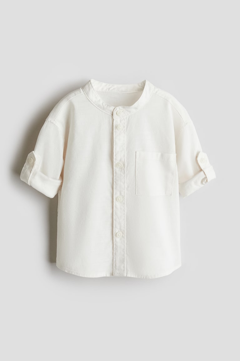 H&M Grandad-Hemd aus Baumwolle