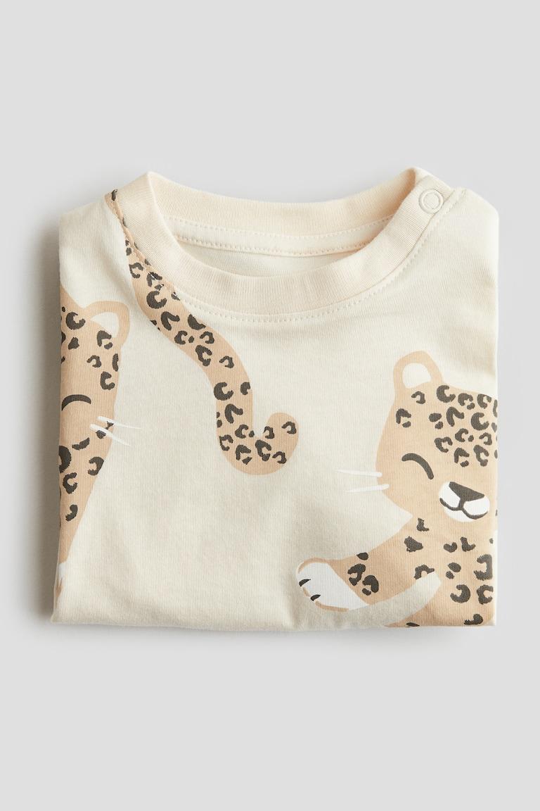H&M Baumwoll-T-Shirt mit Print Saisonale Angebote