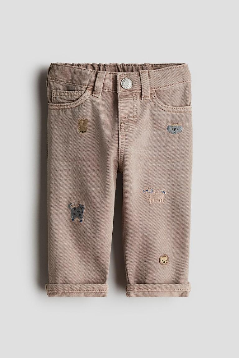 H&M Jeans mit Stickereien