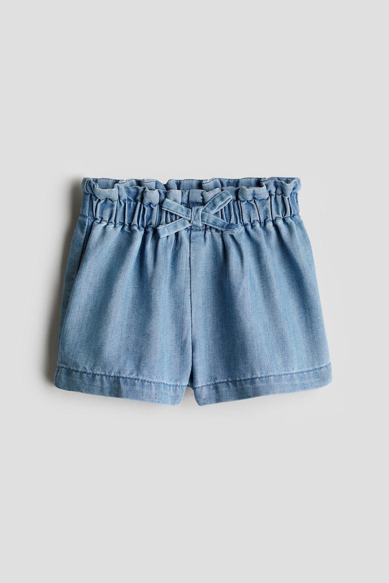 H&M Shorts mit Paperbag-Bund Sonderangebot der Fabrik