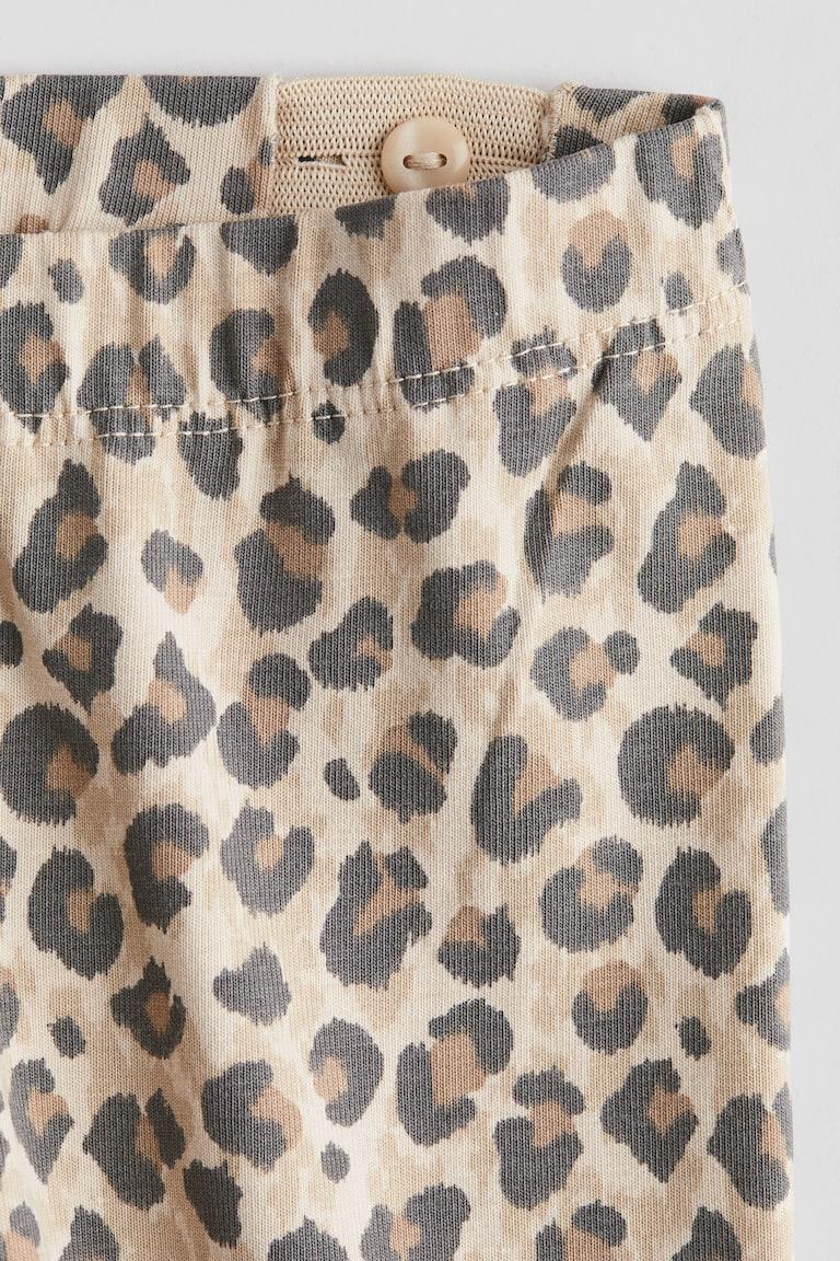 H&M Bedruckte Leggings aus Baumwolle Vierteljährliche Förderung