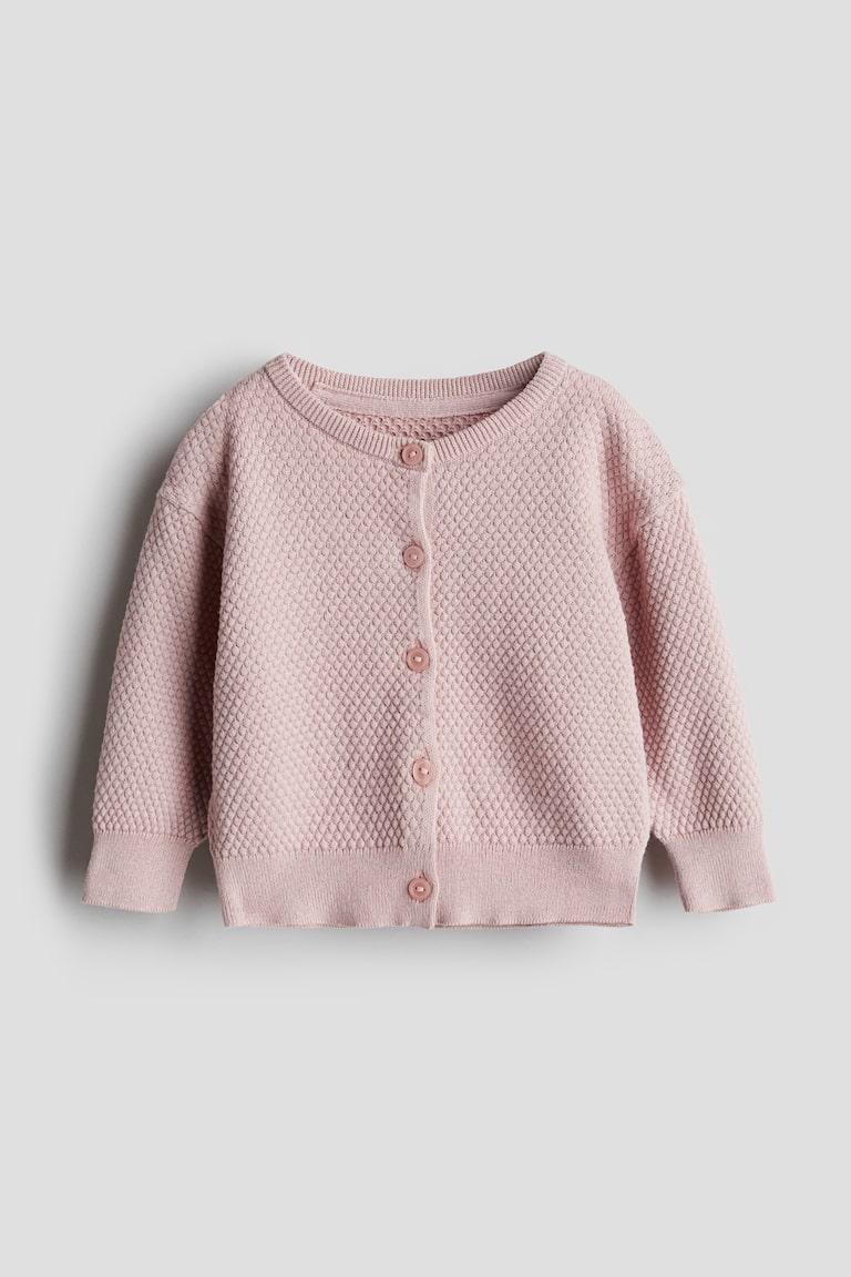 H&M Baumwollcardigan in Musterstrick