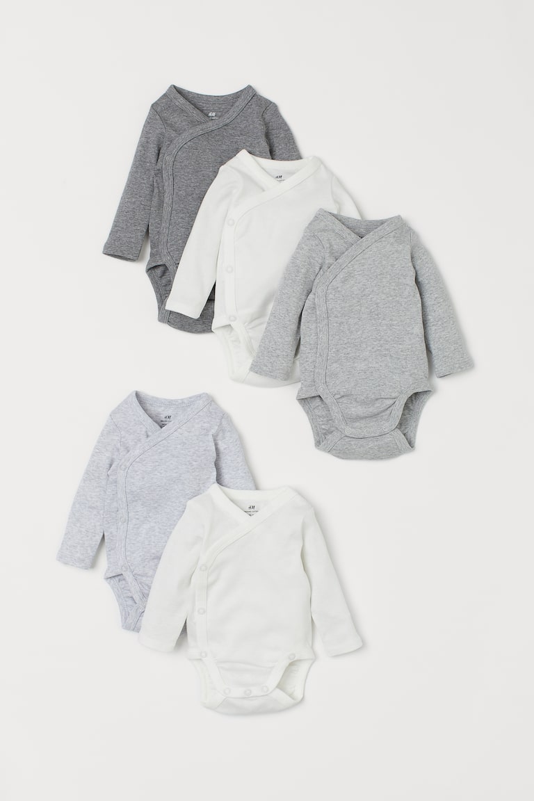 H&M 5er-Pack Wickelbodys