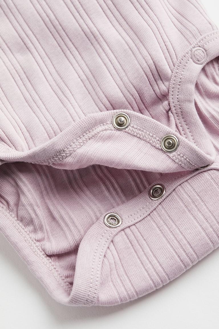 H&M 3er-Pack Gerippte Wickelbodys Günstiger Verkauf