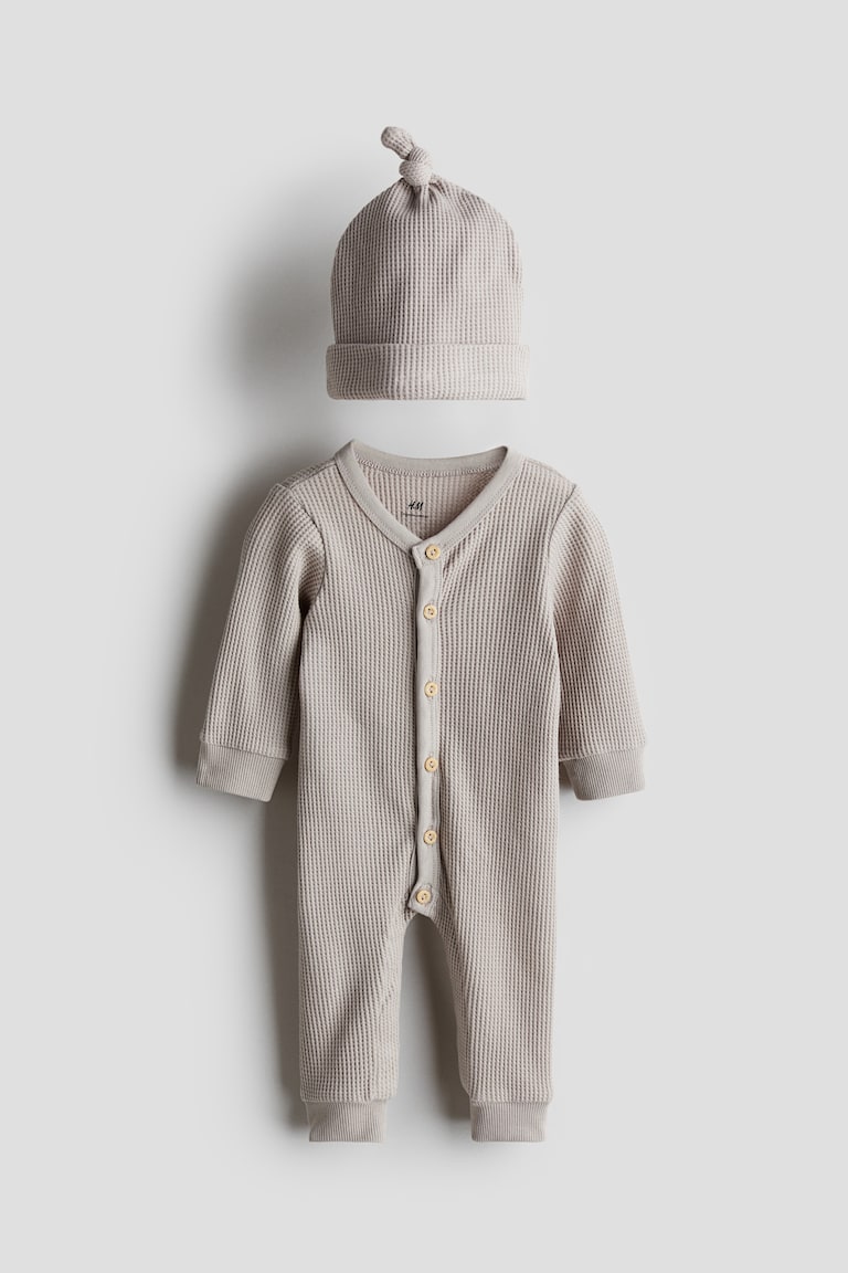 H&M Zweiteiler aus Baumwolle mit Waffelstruktur Sonderangebot