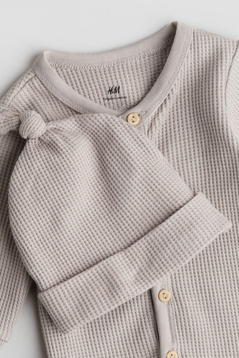 H&M Zweiteiler aus Baumwolle mit Waffelstruktur Sonderangebot
