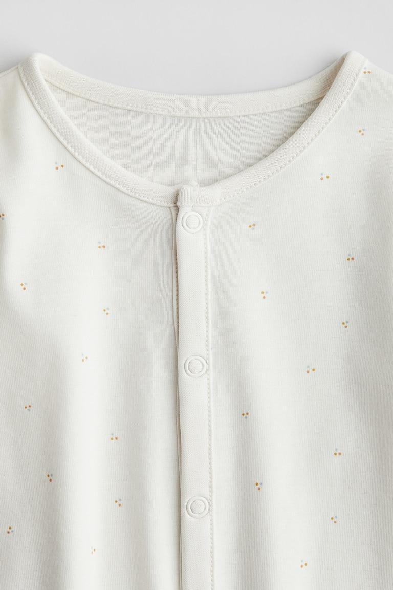 H&M Superweicher Schlafanzug aus Baumwolle Günstig kaufen