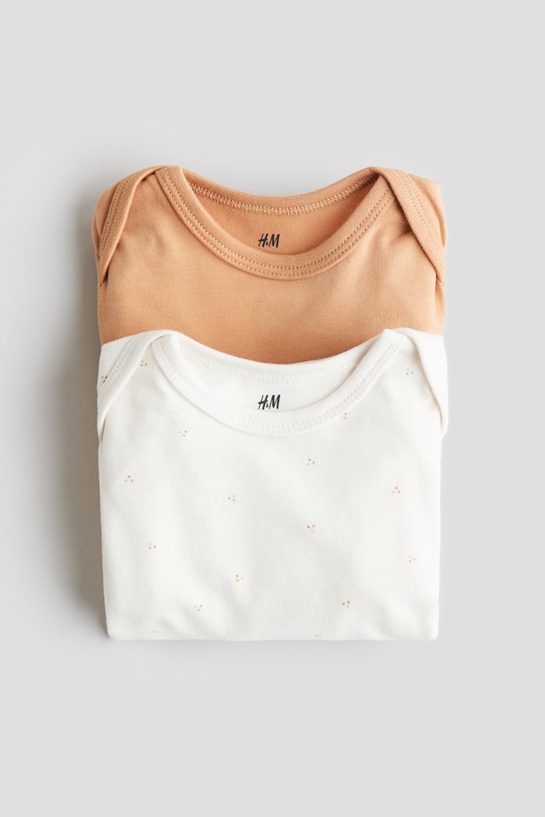 H&M 2er-Pack Superweiche Wickelbodys aus Baumwolle Saisonschlussverkauf