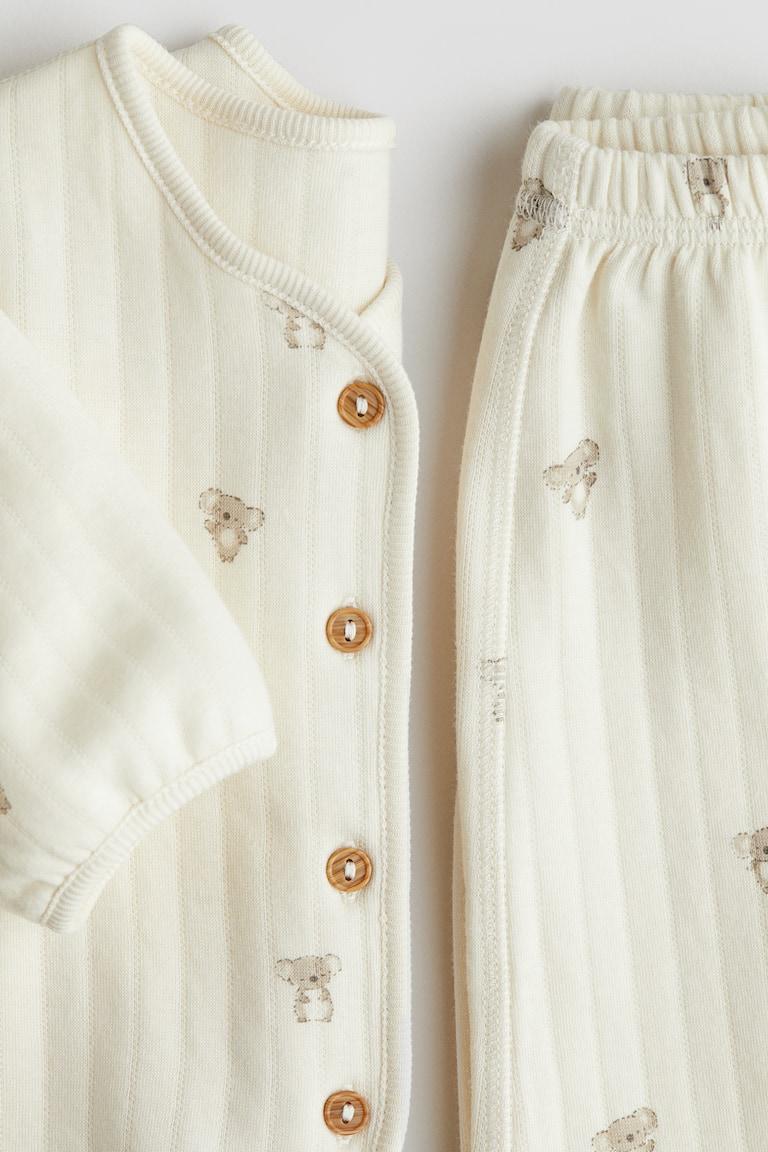 H&M 2-teiliges Set aus gestepptem Jersey Cyber Monday