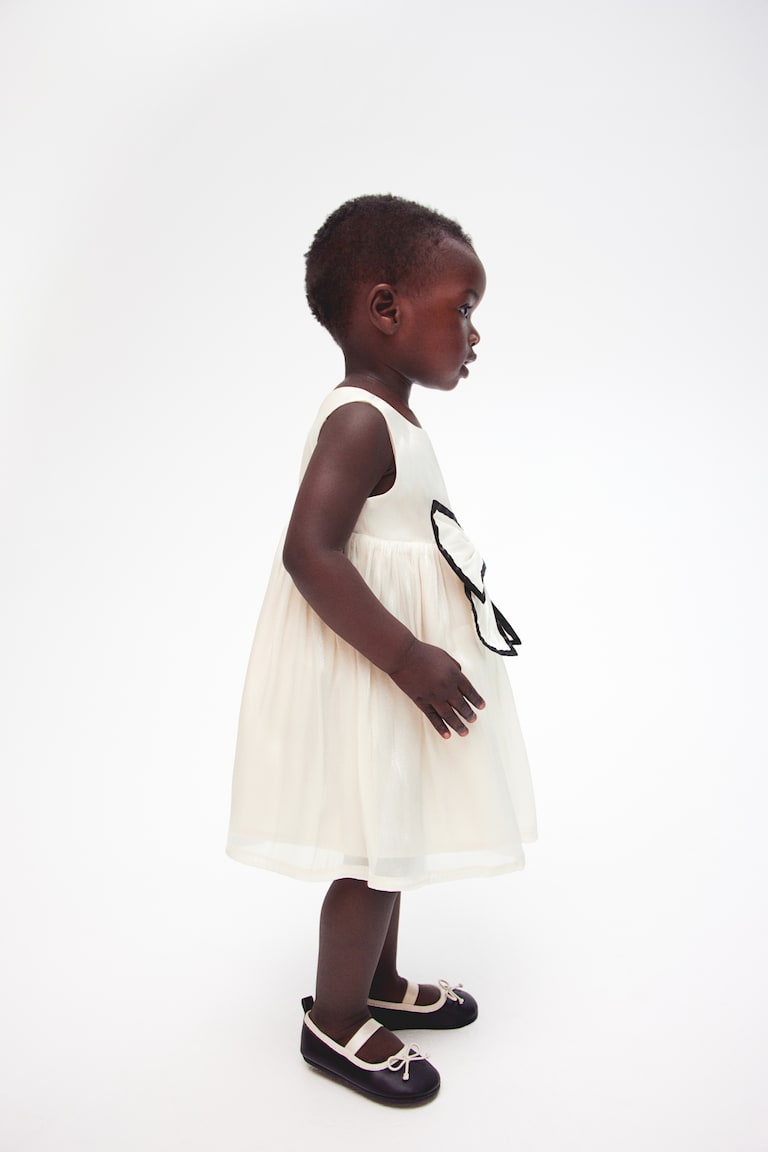 H&M Organza-Kleid mit Schleifendetail Top Angebot