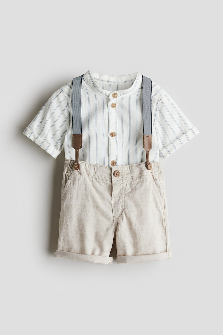 H&M 2-teiliges Set mit Hosenträgern Blitzangebot