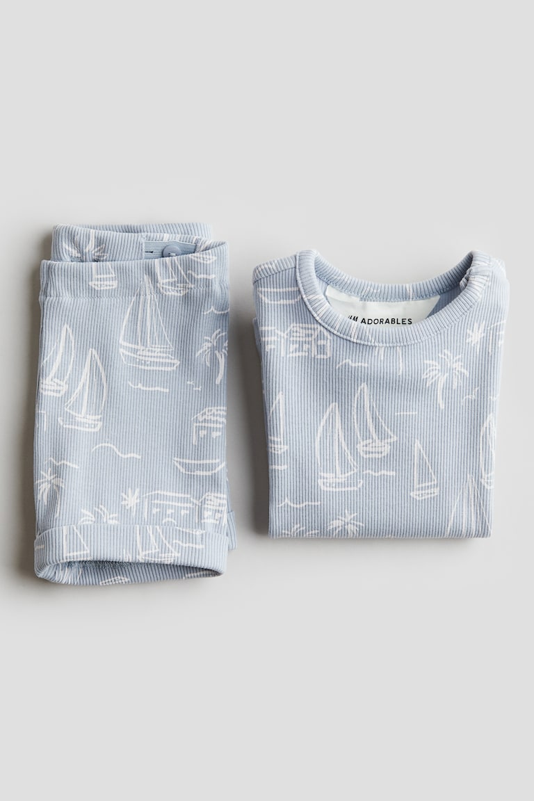 H&M Zweiteiler aus gerippter Baumwolle Wochenangebot