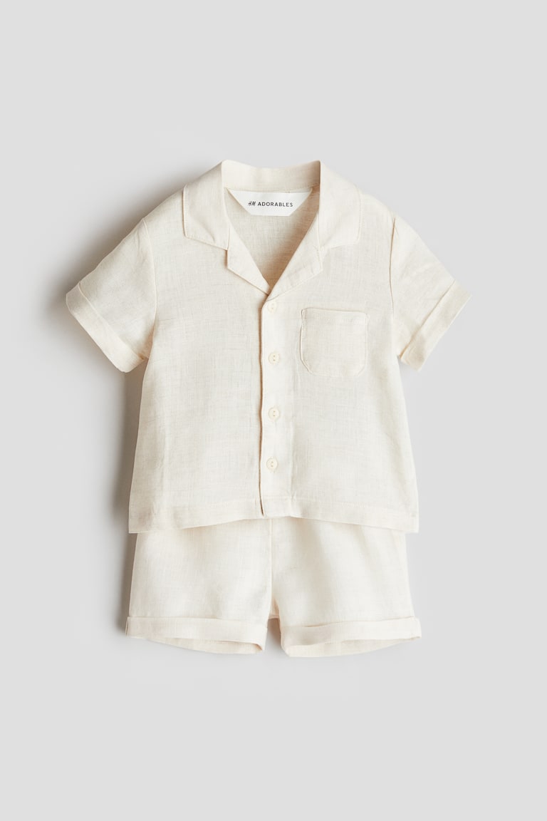 H&M 2-teiliges Leinenset Begrenzte Freigabe