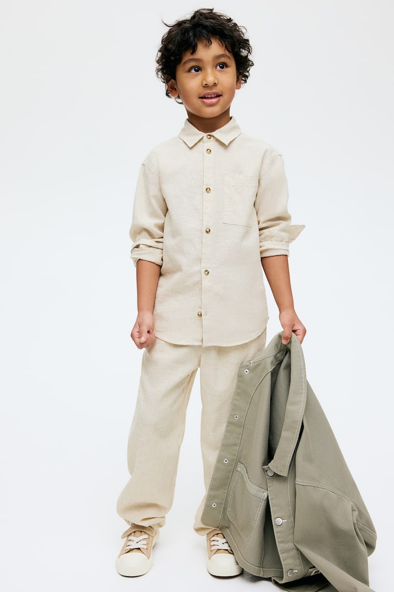 H&M Hemd aus Leinenmix zollfrei