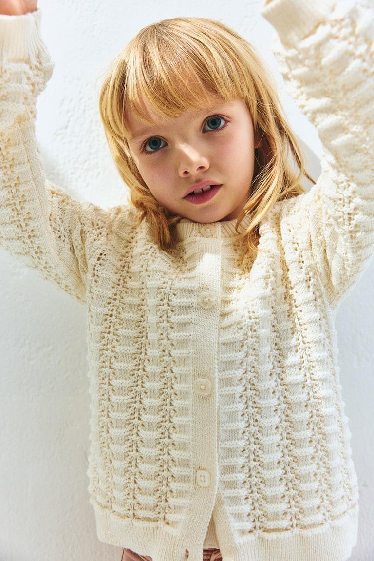 H&M Cardigan in Pointellestrick im Angebot