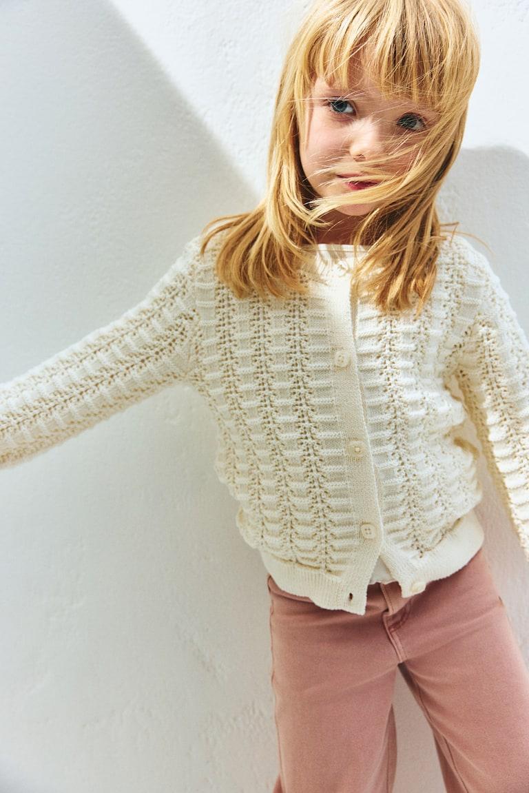 H&M Cardigan in Pointellestrick im Angebot