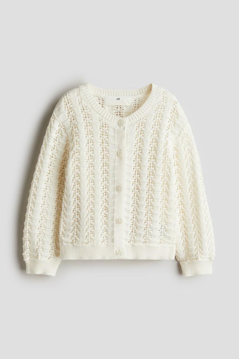 H&M Cardigan in Pointellestrick im Angebot