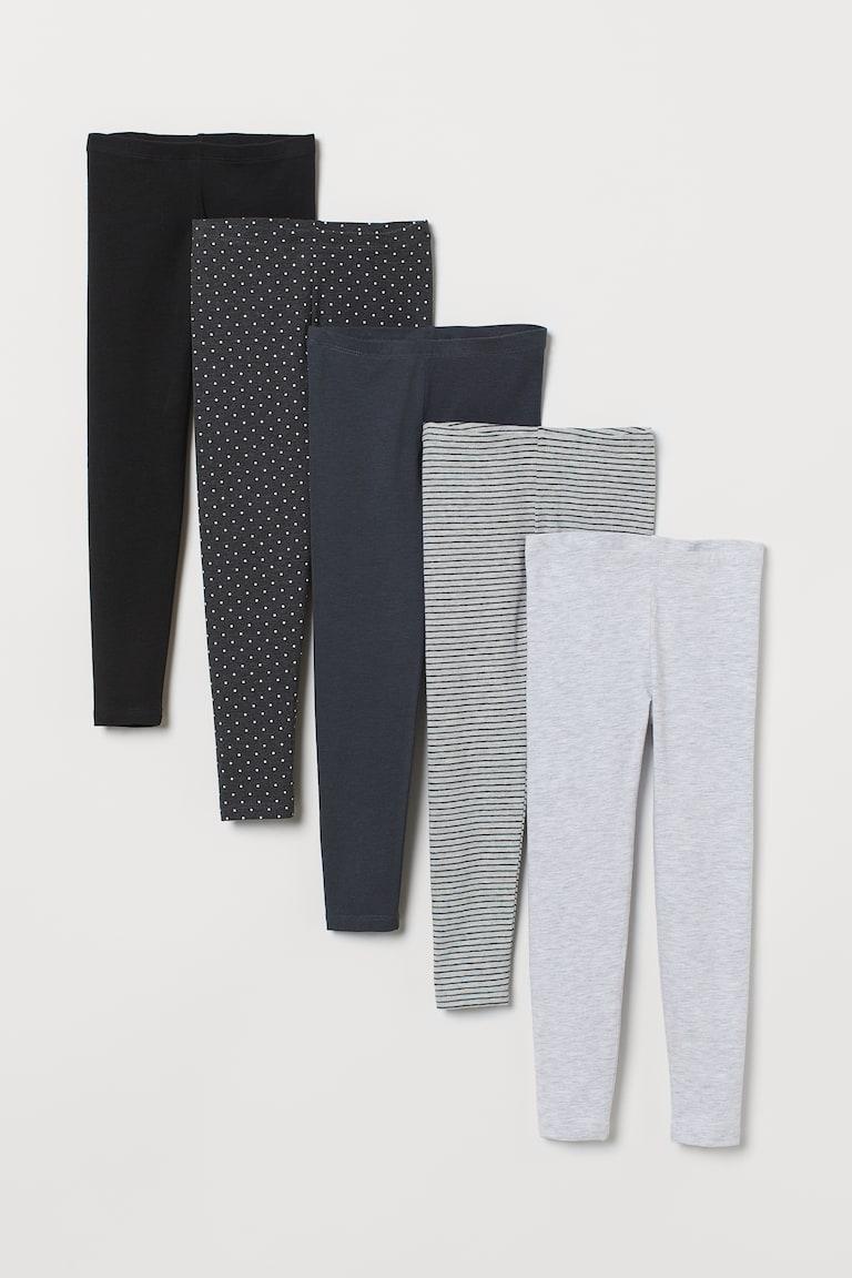 H&M 5er-Pack Jerseyleggings Lagerräumung