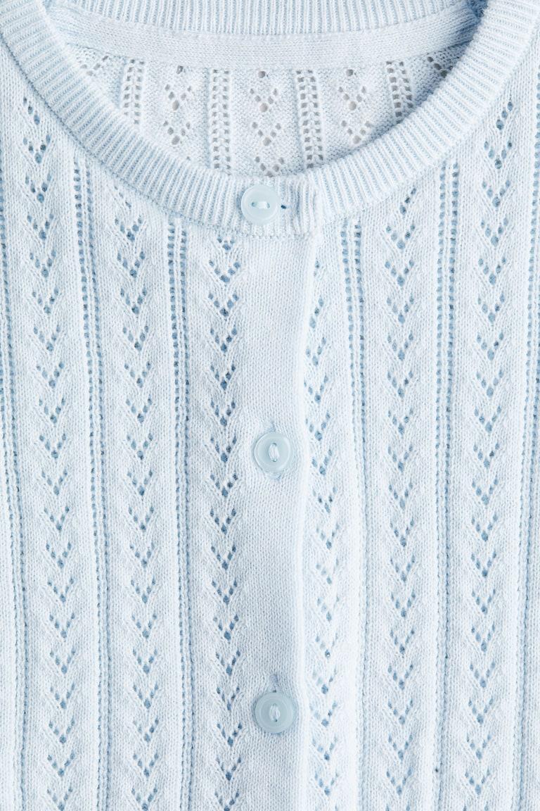 H&M Baumwoll-Cardigan in Pointellestrick Riesige Ersparnisse