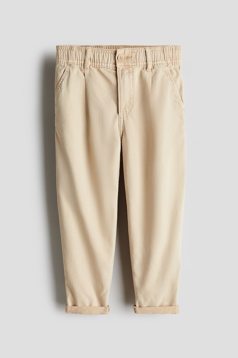 H&M Loose-fit tapered twill chinos Clearance-Verkauf